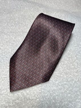 Vintage Rene Chagal Burgundy Patterned Tie